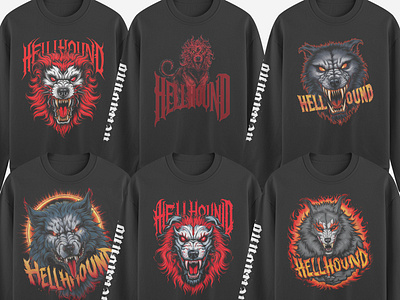 Hellhound Sweatshirt T-Shirt Design animation apparel branding clothing clothing design design designer graphic design hellhound hellhound t shirt hoodie illustration mockup streetwear sweatshirt t shirt t shirt design tshirt design tshirt designer