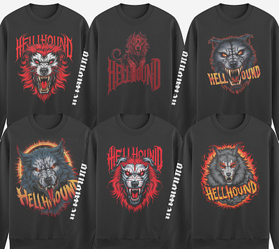 Hellhound Sweatshirt T-Shirt Design animation apparel branding clothing clothing design design designer graphic design hellhound hellhound t shirt hoodie illustration mockup streetwear sweatshirt t shirt t shirt design tshirt design tshirt designer