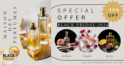 Daily UI #036 - special offer - black friday adobe ai elements branding daily ui 036 daily ui challenge dailyui generative ai picture graphic design luxury brand perfumes social media post ui