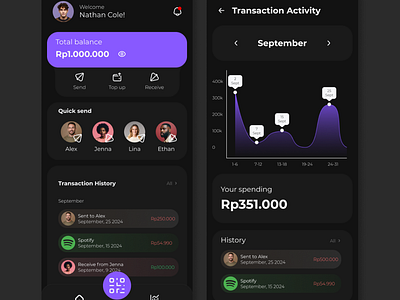 E-wallet ui