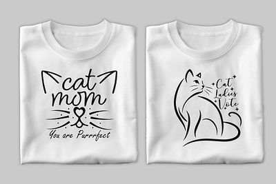 Cat T-Shirt Design cat lover cat t shirt design cat typography etsy tshirt design graphic design kitty lover pet t shirt design print on demand t shirt design