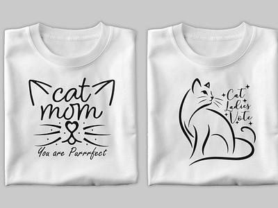 Cat T-Shirt Design cat lover cat t shirt design cat typography etsy tshirt design graphic design kitty lover pet t shirt design print on demand t shirt design