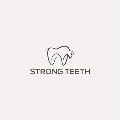 Strong Teeth Dental Logo ! 2024 dental logo amazing dental logo branding creative dental logo dental icon logo dental logo design graphic design icon logo illustration logo logo design minimal dental logo minimal logo new logo strong teeth vector vector dental logo