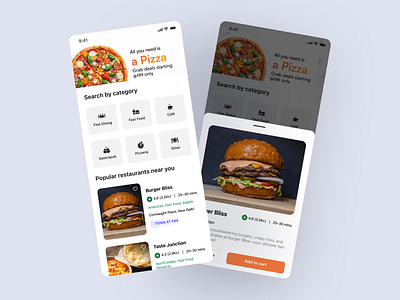 Modern Food Delivery App Design agency apple concept delivery delivery application design food illustration ios product design swiggy ui ux