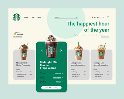 Ui/Ux design for Starbucks ui