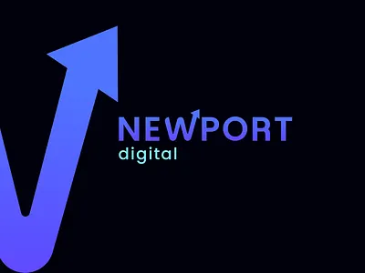 NEWPORT DIGITAL - MODERN ADVERTISEMENT AGENCY LOGO DESIGN brand identity branding company design high quality logo logo design