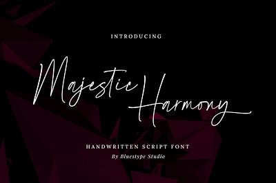 Majestic Harmony Font branding calligraphy font design elegant font font design fonts graphic design handwriting hello dribbble illustration modern font script font type typography