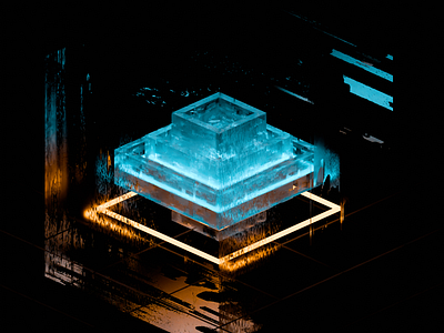 Glass Pyramid 3d abstract blender cinema4d design glass pyramid