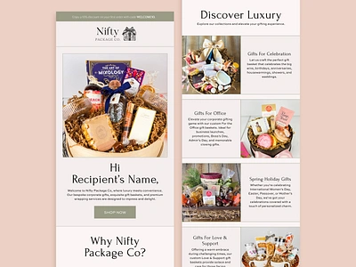 Nifty Package Co. Klaviyo Email Design creative agency design inspiration digital agency digital design email email design email graphic design figma figma design graphic design klaviyo klaviyo design klaviyo email design newsletter newsletter design visual design