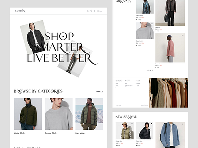 Fashion E-Commerce Website UI/UX Design agency branding design ecommerce fashion online shop online store store ui ux web website