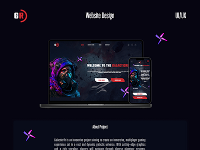 GR: Gaming Website Concept Case Study branding case study design graphic design logo ui ux website