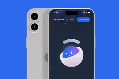 Moon Boys Tap Game graphic design telegram ui ux