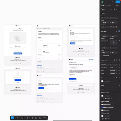 Figma email templates branding design design system email figma figma ui kit figma variables interface templates ui ui kit ux