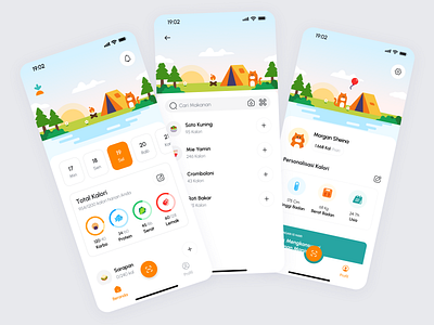 KATO - Easy Calorie and Hydration Tracking App calories count calories diet health health app kalori mobiledesign techhealth tracker tracking uidesign uiuxdesign uxdesign