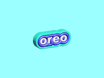 3D Oreo Logo Design adobe illustration logo design