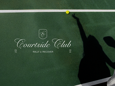 Pickleball Club / Courtside Club / Wellness beauty brand identity branding design graphic design illustration logo logo design