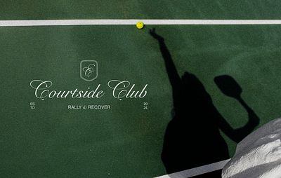 Pickleball Club / Courtside Club / Wellness beauty brand identity branding design graphic design illustration logo logo design