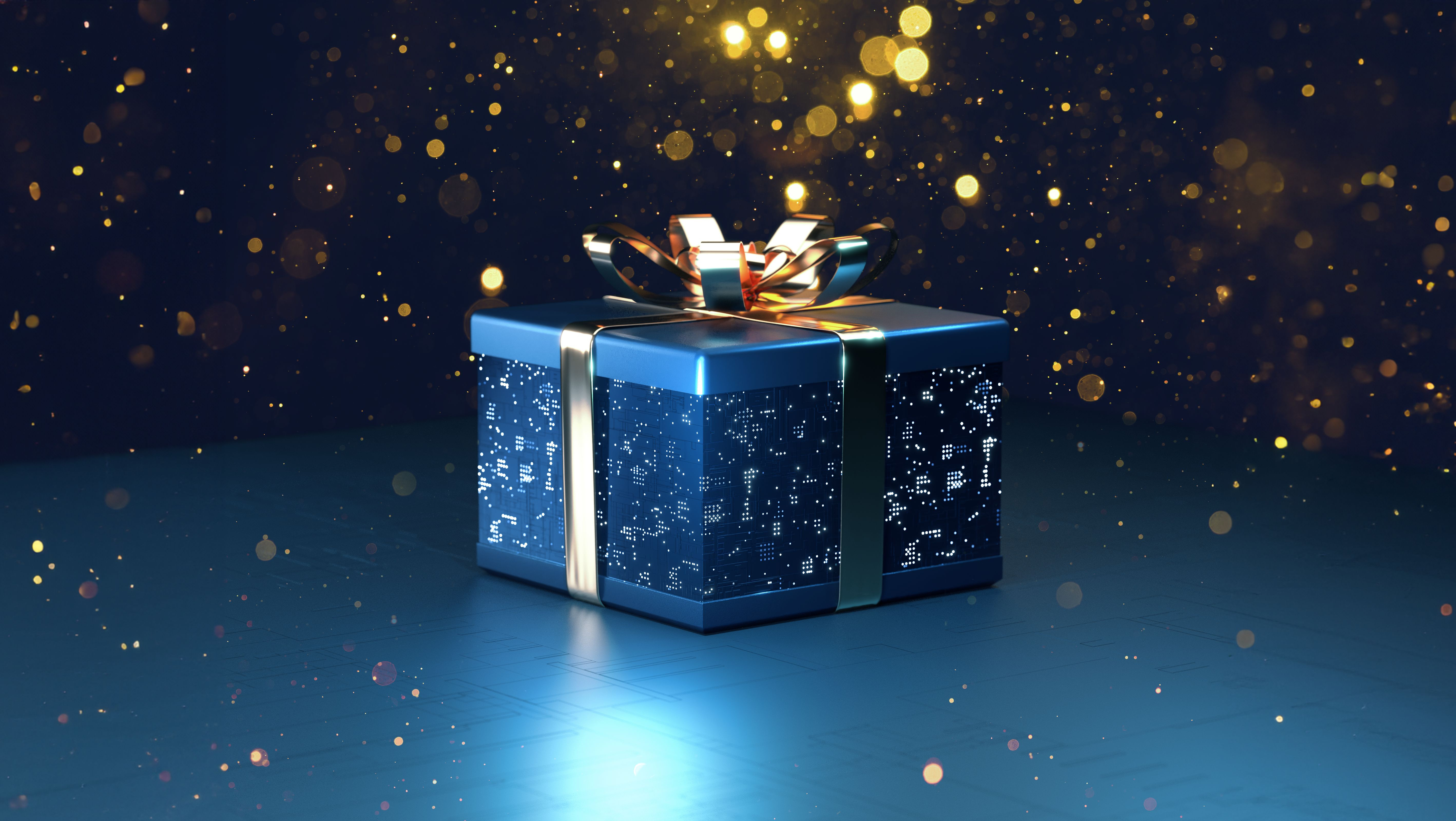 A cyber-gift box 3d blender cinema4d cyber gift