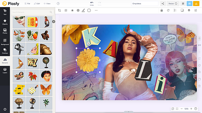 Plasfy Editor - Kali Uchis Design branding design graphic graphic design illustration logo plasfy ui ux vector