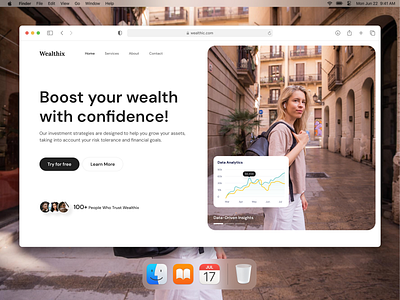 Wealthix - Wealth Management dashboard finance idea inspiration landing page money ui design uiux wealth