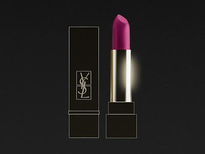 Lipstick Photoraphy 3d art 3d artist 3d artwork 3d illustration art direction art director artwork brand visualization cgi artist cinema 4d cosmetic brand gold illustrator lipstick lipstick visualization metallic mysterious product photography product visualization reflection