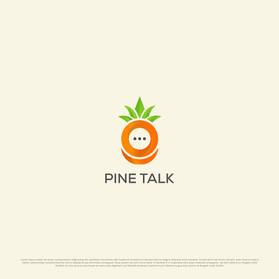 pine talk logo app app logo branding chat logo colorful logo design gradient logo graphic design icon icon logo illustration logo minimal logo pineapple logo simple logo ui ux vector