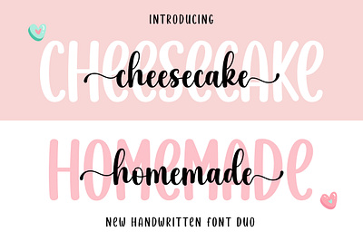 Cheesecake Homemade Font crafting font cute font handwritten monoline new font script script font