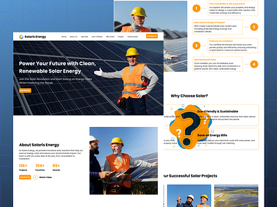 Solar Panel Landing Page Design branding landing page design mobile app design prototype solar panel design solar panel landing page solar panel service solar panel web design solar system service ui ux design user experience user interface wireframe