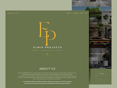 Elmir Projects - Interior Design Website architecture creativedesign designinspiration elmirprojects homerenovation interiordesign luxurydesign minimal minimalistdesign moderndesign portfolio responsivedesign uiuxdesign webdesign webdesigninspiration websiteredesign