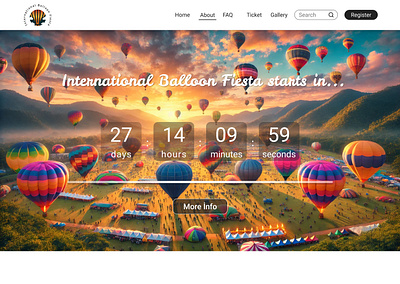 İnternational Balloon Fiesta Landing Page adventureui balloonfiestaux colorfuldesign colorfulinterface eventbooking eventlandingpage festivaldesign festivalux festivalwebsite festiveui hotairballoonfestival internationalballoonfiesta landingpagedesign ticketbookingui travelexperience