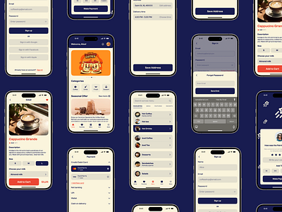 Design Concept for a Coffee App appdesign banner coffeeapp design figma graphic design mobile ui userexperience userinterface ux