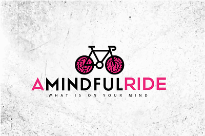 A MINDFUL RIDE LOGO branding graphic design logo