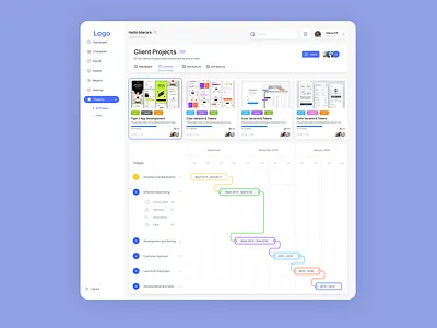 Project Timeline Screen market trending now task screen ui tasl ui trending design ui trends