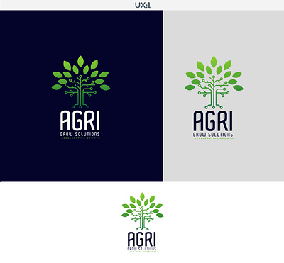 AGRI GROW graphic design logo