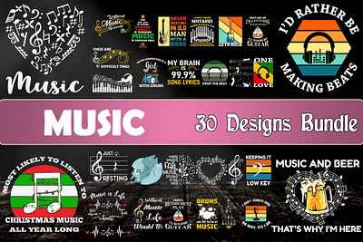 Music SVG Bundle 3d animation app branding design graphic design illustration logo motion graphics typography ui ux vector