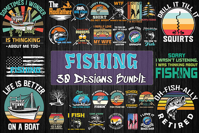 Fishing SVG Bundle 3d animation app branding design graphic design illustration logo motion graphics typography ui ux vector