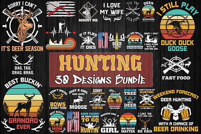 Hunting SVG Bundle 3d animation app branding bundle design graphic design illustration logo motion graphics typography ui ux vector