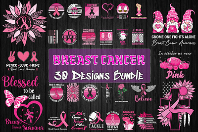 Breast Cancer SVG Bundle 3d animation app branding design graphic design illustration logo motion graphics typography ui ux vector