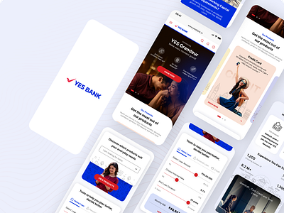 YES Bank - Mobile App banking app design logo inspirations mobile mobile app modern app ui yes