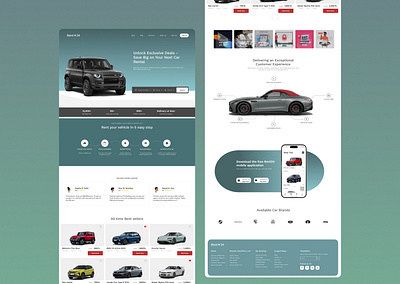 Car Rental Website UI carrental figma landingpage ui websitedesign