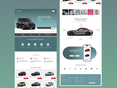 Car Rental Website UI carrental figma landingpage ui websitedesign