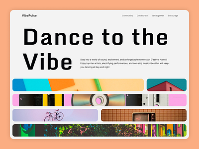 VibePulse- Music Website ai hero modern music product ui uiux ux website