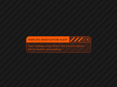 Template modification alert 404 alert asset branding design error error page framer minimal template ui ux warning website