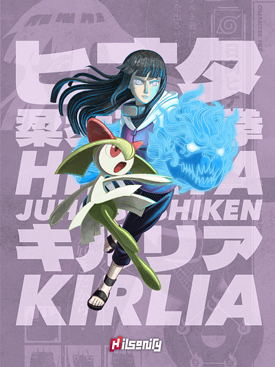 Pokeruto: Hinata & Kirlia artwork crossover fanart hinata illustration kirlia naruto pokemon