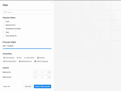 Advanced Filter Component - Sidepanel Filters design system figma figma kit figma ui kit filter filter component filter data filtering filters search side panel filter sort ui ui component ui design ui kit