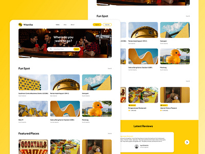 Whatsfun - Place Recommendation design fun place recommendation travel ui ux website