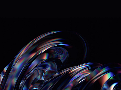 Abstract animation 3d abstract animation background blender branding cover design dispersion elegant futuristic glass iridescent looping motion graphics render shape template