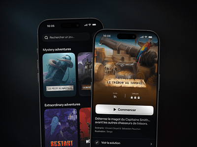 Unlock! · Application Redesign app application boardgames entertainment game redesign ui