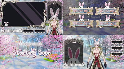 Overlays for Markjur, Twitch Artist. animation graphic design logo