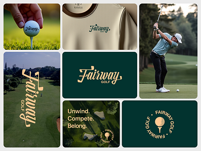 Fairway Golf Logo Branding branding clean design golf golf logo logo modern ui ux webdesign